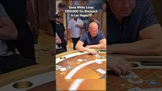 Dana White Loses $100,000 On Blackjack At Red Rock Las Vegas! #danawhite #blackjack #casino #maxwin