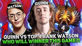 QUINN on NECROPHOS MID vs TOP 4 RANK WATSON DOTA 2! WHO WILL WINNER THIS GAME?!