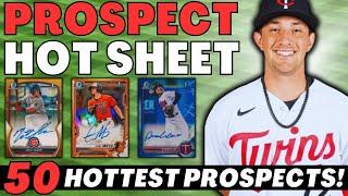 2024 MLB Prospect Hot Sheet #5 | 50 Hottest MiLB Players | Bowman Baseball Cards | Top Prospects 