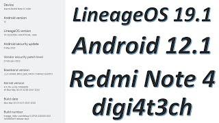 |LineageOS 19.1| |Android 12.1| |Redmi Note 4| |Mido| |Raw Review| By |DIGI4T3CH| & |VINIT4489|