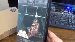 Star Wars "A New Hope", First Release 1982 VHS (Unboxing)
