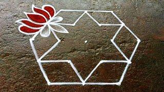 2025 newyear special kolam/5*3 Beautiful rangoli/ sankranti chukala muggulu/margazhi kolangal