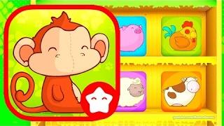 Name of 24 CUTE ANIMALS | Animal Puzzle for Toddlers | educational games for 2 year olds