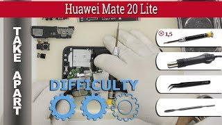 How to disassemble  Huawei Mate 20 Lite SNE-LX1 Take apart Tutorial