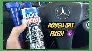 Mercedes E350 Rough idle fix  with Liqui Moly 2030 Pro-Line Fuel System Cleaner Liquimoly