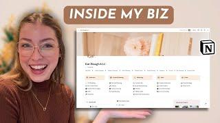 How I Use Notion to Organize My Business | Content planning, monthly review, & more!