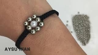 Macrame Bracelet with Beads EASY Design