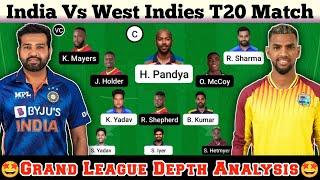 IND vs WI Dream11 Team Prediction, WI vs IND Dream11 Team, India vs West Indies Dream11 Team