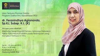 [Promosi Doktor] dr. Feranindhya Agiananda, Sp.KJ, Subsp. K.L. (K) | Program Doktor Ilmu Kedokteran