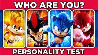  WHICH SONIC CHARACTER ARE YOU? | Discover in this personality quiz!  |  #monkeequiz