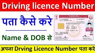 driving licence number kaise pata kare | how to find driving licence number | driving licence number