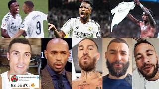 Famous Reaction On Vini Jr Outstanding Hat-trick | Real Madrid vs Borussia Dortmund 5-2 Reaction