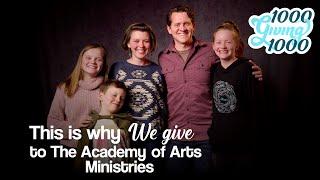 Excellence in Discipleship | Why We Give to The Academy of Arts Ministries
