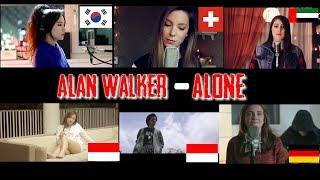 Who sang it better || Alone - Alan walker (Jerman, Swiss, Uni Emirat Arab, Indonesia & Korea)