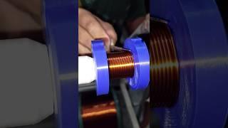 copper wire winding process #windingmachine #winding #copperwirecrushingmachine