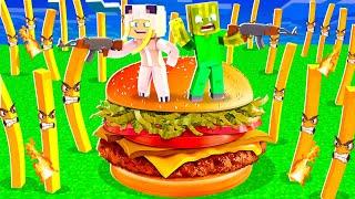 POMMES vs. BURGER BASE!  Minecraft [Deutsch/HD]