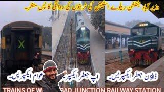 Trains Of Wazirabad Junction Railway Station. Pakistan Railways