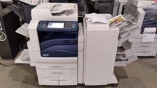 Xerox WorkCentre 7855 Demonstration / Demo With Booklet Maker Finisher