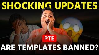 URGENT PTE ALERT | ARE TEMPLATES BANNED? | PTE Speaking Describe image and retell lecture changes