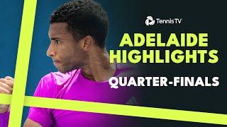 Auger-Aliassime Plays Giron; Paul & Kecmanovic In Action | Adelaide 2025 Highlights Quarter-Finals