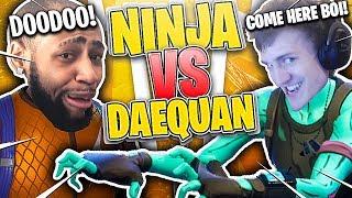 WHEN DAEQUAN MEETS NINJA LOL - DAEQUAN & NINJA FUNNY MOMENTS (FORTNITE HIGHLIGHTS)