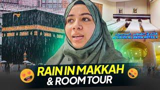 RAIN IN MAKKAH & ROOM TOUR | My  Hotel in Makkah | Makkah ki Barish dekhi  | Umrah with my Parents