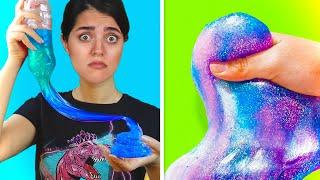 SLIME HACKS  با چرت و پرت اسلایم درست کردم