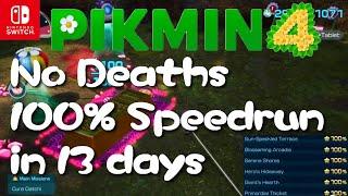 Pikmin 4 - Area 100% Speedrun - 13 days / No deaths