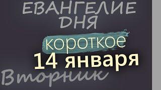 14 января. Вторник. Евангелие дня 2025 короткое! Обрезание Господне