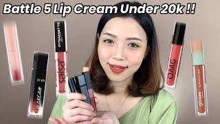 Battle Lip Cream Matte Lokal 20 ribuan !! Tahan Lama, Pigmented, Murah, Bagus, Nyaman | Sylvia