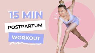 15 MIN Ganzkörper Postnatal Workout (no equipment) / Rückbildung übungen / Fit nach der geburt 