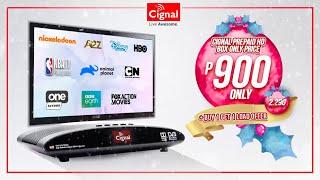 Enjoy a merry awesome Christmas gift from Cignal!