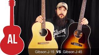 Gibson J-45 vs J-15 - Can You Hear a Difference?