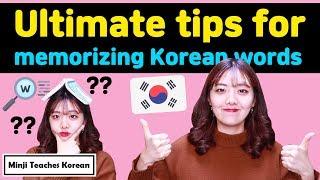 7 tips for memorizing Korean words fast, easily and effectively!!