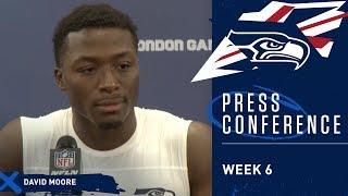 Seahawks Wide Receiver David Moore Postgame Press Conference at Raiders