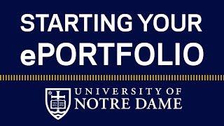 Starting Your ePortfolio