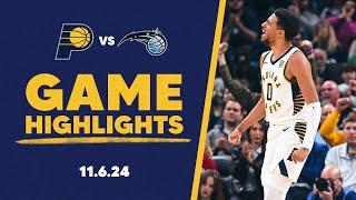 Indiana Pacers Highlights vs Orlando Magic | November 6, 2024