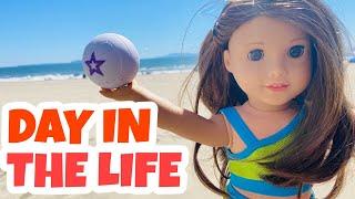 Day in the Life of American Girl Doll at Her Beach House