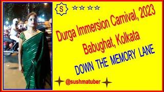 Durga Immersion Carnival, 2023, At Babughat, Kolkata