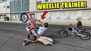 THE BEST WAY TO LEARN WHEELIES ON DIRT BIKE!