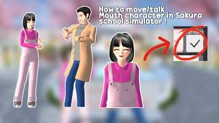 How to move/talk character in Sakura school simulator !! [short tutorial] || tiffrizada || 