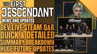 Jiggle Physics, More Skins, Photo Mode - Quick Summary - Dev Q&A - The First Descendant