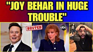 Joy Behar 'The View' Host FORCED OFF AIR By ABC Producers after Lying about Elon Musk.. SUED!!