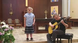 Hallelujah, religious version (7 year old with stunning voice)