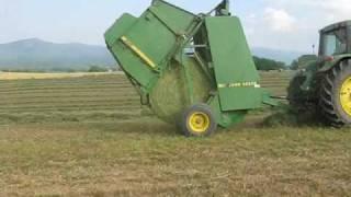 Round Baling Hay