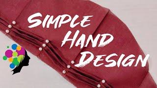 SIMPLE HAND DESIGN||HAND DESIGNS FOR BEGINNERS|| RADHASRI||HAND MODEL ||