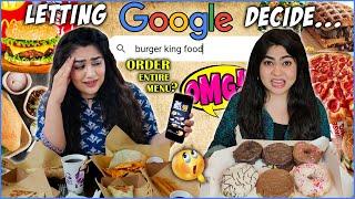 LETTING GOOGLE IMAGES DECIDE WHAT WE EAT FOR 24 HOURS | FOOD CHALLENGE ft. Thakur Sisters