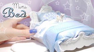 Cute Miniature Bed Tutorial // Dolls/Dollhouse // SugarCharmShop