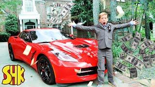 How Noah Got Rich! SuperHeroKids Funny Family Videos