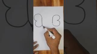 Quick simple and easy  drawing of lord ganesh using on // Easy Ganpati drawing step by step #shorts